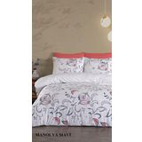 Jolly Home 4 Mevsim Tek Kişilik Kapitoneli Manolya Mavi Nevresim Takımı