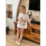 Jolly Kids Kız Çocuk Papatya Baskılı Fitilli Şortlu Takım - Somon - 7 - 8 Yaş