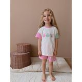 Jolly Kids Kız Çocuk Pembe Sevimli Hayvan Detaylı Şortlu Takım - 3 - 4 Yaş
