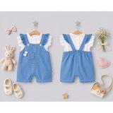 Jolly Ley Bebe Cepli Kot Salopet Takım - 6-9 M - Mavi