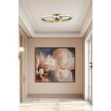 Jolly Modern Tasarım Eskitme Renk Salon - Mutfak - Hol Beyaz LED 2 Li Avize - Metal