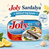 Joly Bitkisel Yağda Sardalya Konservesi 125 Gr Omega 3 Kaynağı