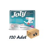 Joly Yetişkin Hasta Bezi XL – 120 Adet (4 x 30’lu) | Bel Bantlı, Yüksek Emicilik, Tekstil Yüzey