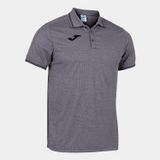 Joma 101588.250 Campus III Polo Melan Düz Yaka Düz Gri Erkek T-shirt