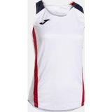 Joma 902521.206 Montreal Kadın Kolsuz Beyaz Kırmızı Spor Tişört