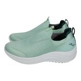 JOMA. Bağcıksız spor ayakkabı, nefes alabilen ağ, beyaz taban. Hafızalı köpük iç taban., yeşil, 7 UK