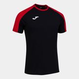 Joma / Eco Championships Sleeve T-Shırt Erkek Tişört Siyah Kırmızı - XL