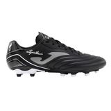 Joma - Sağlam Zemin (FG) için Futbol Kramponları, Klasik Kesim, Sentetik Üst, Exo Karşı Topuk, Hafif ve Dayanıklı, Siyah Beyaz, 7