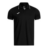 Joma Torneo Short Sleeve Polo Black Erkek Polo Yaka Siyah Tişört Siyah