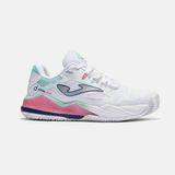 Joma TSPILS2602OM Spin 2602 Kadın Tenis Ayakkabısı Beyaz Bağcıklı Taban ile Günlük Kullanıma Uygun