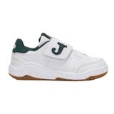 Joma Üniseks Çocuk W.Agora Jr 2515 Blanco Verde Spor Ayakkabısı, Beyaz, yeşil, 30 EU