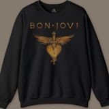 Jon Bon Jovi Music Gitar Rock Müzik Kısa Kollu Baskılı Sweatshirt