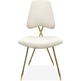 Jonathan Adler Us Maxime Beyaz Sandalye - Taş - Standart