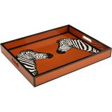 Jonathan Adler Zebra Desenli Seramik Tepsi - Siyah - Beyaz - Standart