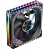 JONSBO ZA-120B PC Kasa Fanı, 4 Taraflı Infinity Ayna Fanlı Sessiz Bilgisayar ARGB Fanı 2400RPM, PWM Entegre M & F Kafası, Alüminyum Etiket, 28MM Kalınlık, Siyah