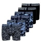 JONY CRIS Erkek Boxer 6'lı-Paket Pamuklu Erkek İç Giyim (1, XL)