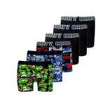 JONY CRIS Erkek Boxer 6'lı-Paket Pamuklu Erkek İç Giyim (Renk 4, 2XL)
