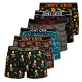 JONY CRIS Erkek Boxer 6'lı-Paket Pamuklu Erkek İç Giyim (Tekli ürün, M)