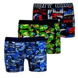 (Jony Cris) Erkek Boxer Ve Atlet Pamuk, Penye Erkek İç Çamaşırı (Boxer-3'lü Set (01), 2XL)