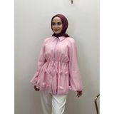 JOOQSTORE Simli Ince Tensel Balon Ceket - 40 - Pembe