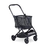 Joovy 70 lb Toplam Ağırlık Kapasitesi, Şık Çıkarılabilir Tote, Kolay Direksiyon için Döner Lastikler, Tek Elle Kompakt Katlama ve Tek Adımlı Park Freni (Siyah Çerçeve) İçeren Boot Alışveriş Sepeti