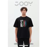 Jooy Company It's In My Dna Azerbaycan Bayrağı Tasarım Siyah Oversize Tshirt