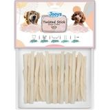 Jooys Beyaz Burgu Çubuk Köpek Ödül Kemiği 100'LÜ - Bej