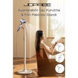Jopree Saç Kurutma & Fön Makinesi Standı Ayarlanabilir-Yükseltilebilir - Beyaz