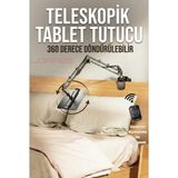 Jopree Teleskopik 360 Derece Ayarlanabilir Tablet Tutucu - Uzaktan Kumandalı