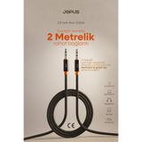 Jopus 3.5mm Aux To 3.5mm Aux Ses Kablosu Stereo Destekli Örgülü 2 Metre