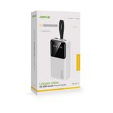 Jopus 30000mAh Powerbank LCD Ekranlı Taşıma Askılı Güçlü Taşınabilir Şarj Cihazı Beyaz, 17500
