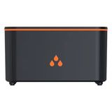 Jopus Alev Efektli Hava Nemlendirici ve Aroma Difüzör Sessiz Çalışma, LED Işıklı Buhar Makinesi - X02-1 - Siyah