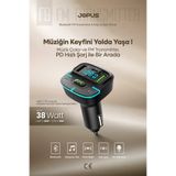 Jopus Bluetooth FM Transmitter Araç Kiti, Hızlı Şarj,USB, Type-C, HD Mikrofon