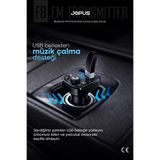 Jopus Bluetooth FM Transmitter Kablosuz Araç İçi Kiti Çakmaklık Şarj Aleti Oto MP3 Çalar USB Araç Müzik Ad