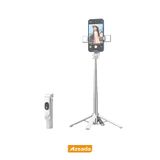 Jopus Bluetoothlu ve Şarjlı Kumandalı LED Işıklı Selfie Çubuğu Tripod Özellikli Beyaz PD-P06-V2
