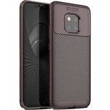 Jopus Huawei Mate 20 Pro Kılıf Karbon Desenli Lux Negro Silikon - Kahverengi
