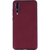 Jopus Huawei P20 Pro Mat Premium Bordo Silikon Kılıf