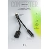 Jopus iPhone 3.5mm Aux Kulaklık ve Şarj Dönüştürücü – iPhone & iPad Uyumlu JO-IP10 - 1-Siyah