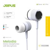 Jopus Mikrofonlu Kulaklik 3,5 Universal JO-K56 Melodia Kirmizi