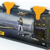 Jopus Pubg Tetik Aparatı Mobil Oyun Mekanik Metal Ateş Tuşu - Sarı