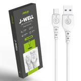Jopus Universal Type C Jo-dk9 J-well 1 mt Beyaz Data Kablosu