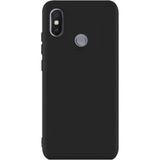 Jopus Xioami Mi A2 Mat Premium Siyah Silikon Kılıf + Cam Ekran Koruyucu