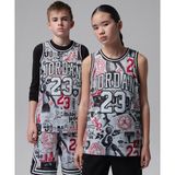 Jordan 23 Printed Jersey 08-16 yaş çocuk erkek Beyaz Forma - 95C655-709
