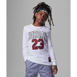 Jordan 95C591-001 Beyaz Practice Flight Long Sleeve TEE Çocuk Sweatshirt