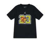 Jordan Air 23 Flame T-Shirt 08-16 yaş çocuk erkek Siyah Tişört - 95D946-023