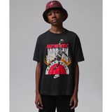 Jordan Authentic T-Shirt 08-16 yaş çocuk erkek Siyah Tişört - 95F535-G0T