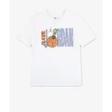 Jordan Brand Secret T-Shirt 08-16 yaş çocuk erkek Beyaz Tişört - 95F629-001