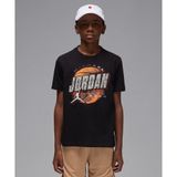 Jordan Distressed Chrome T-Shirt 08-16 yaş çocuk erkek Siyah Tişört - 95F191-023