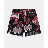 Jordan Dynasty All-Over Print Shorts 08-16 yaş çocuk erkek Siyah Şort - 95F527-023