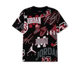 Jordan Dynasty All-Over Print T-Shirt 08-16 yaş çocuk unısex Siyah Tişört - 95F541-023
